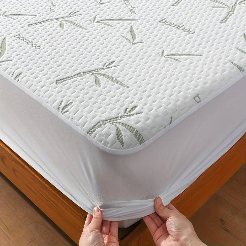 Waterproof Mattress Protector Breathable - Protector de colchón MEICARE 100% fibra