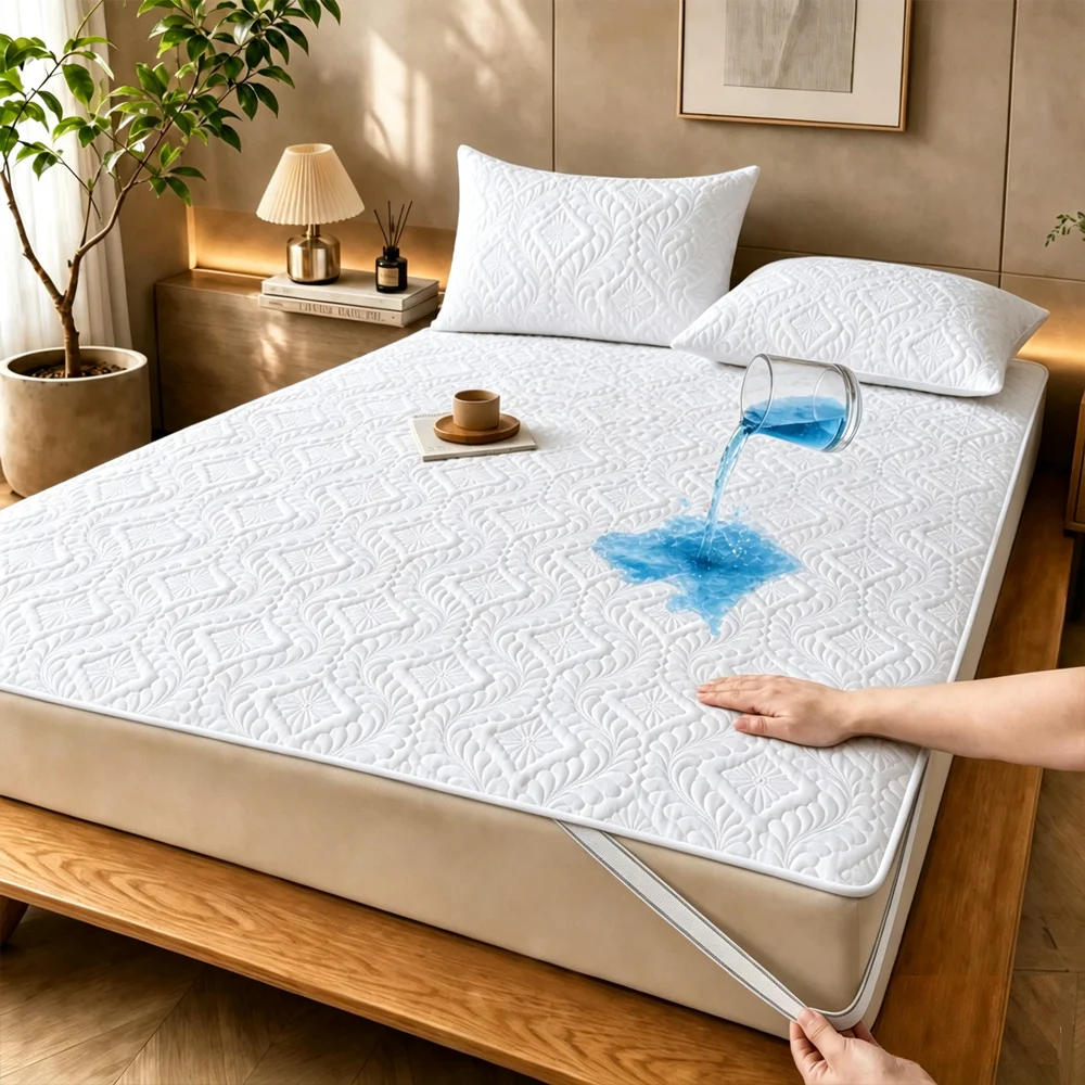 Waterproof Mattress Protector Breathable - 1 unidad de protector de colchón