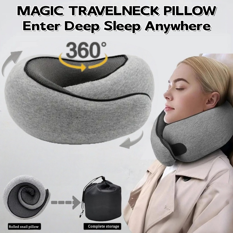 Almohada de Viaje Portátil en  - Anti Snore Contour Pillow reseña y precio