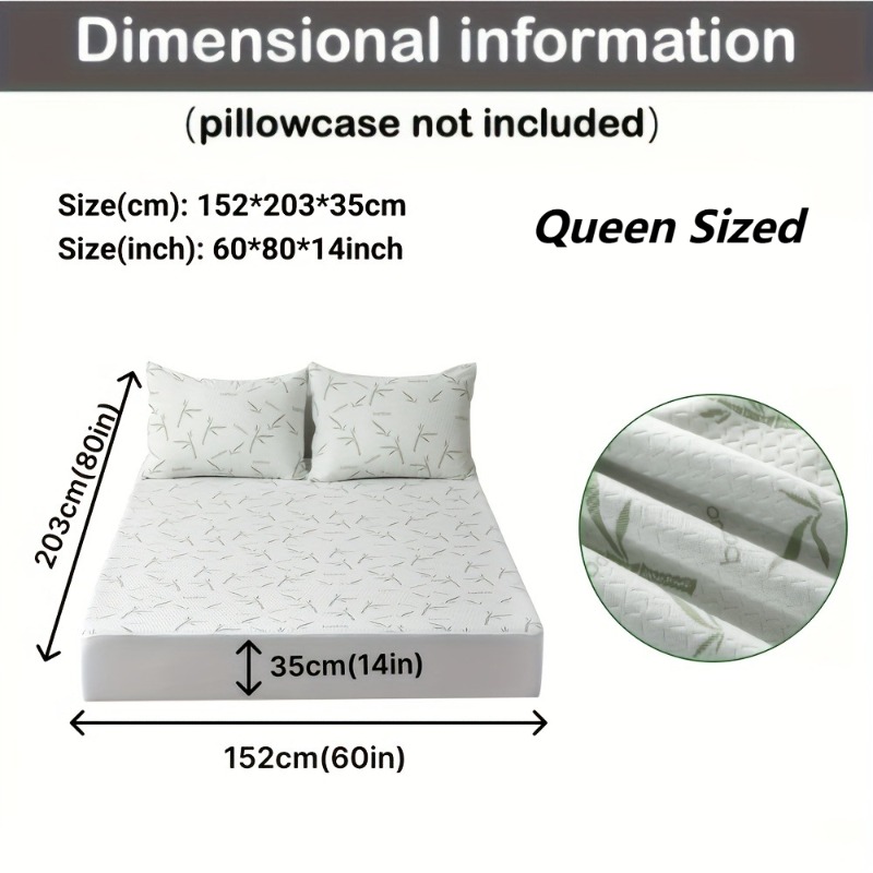 Protector de colchón MEICARE 1 - Waterproof Mattress Protector Breathable reseña y precio