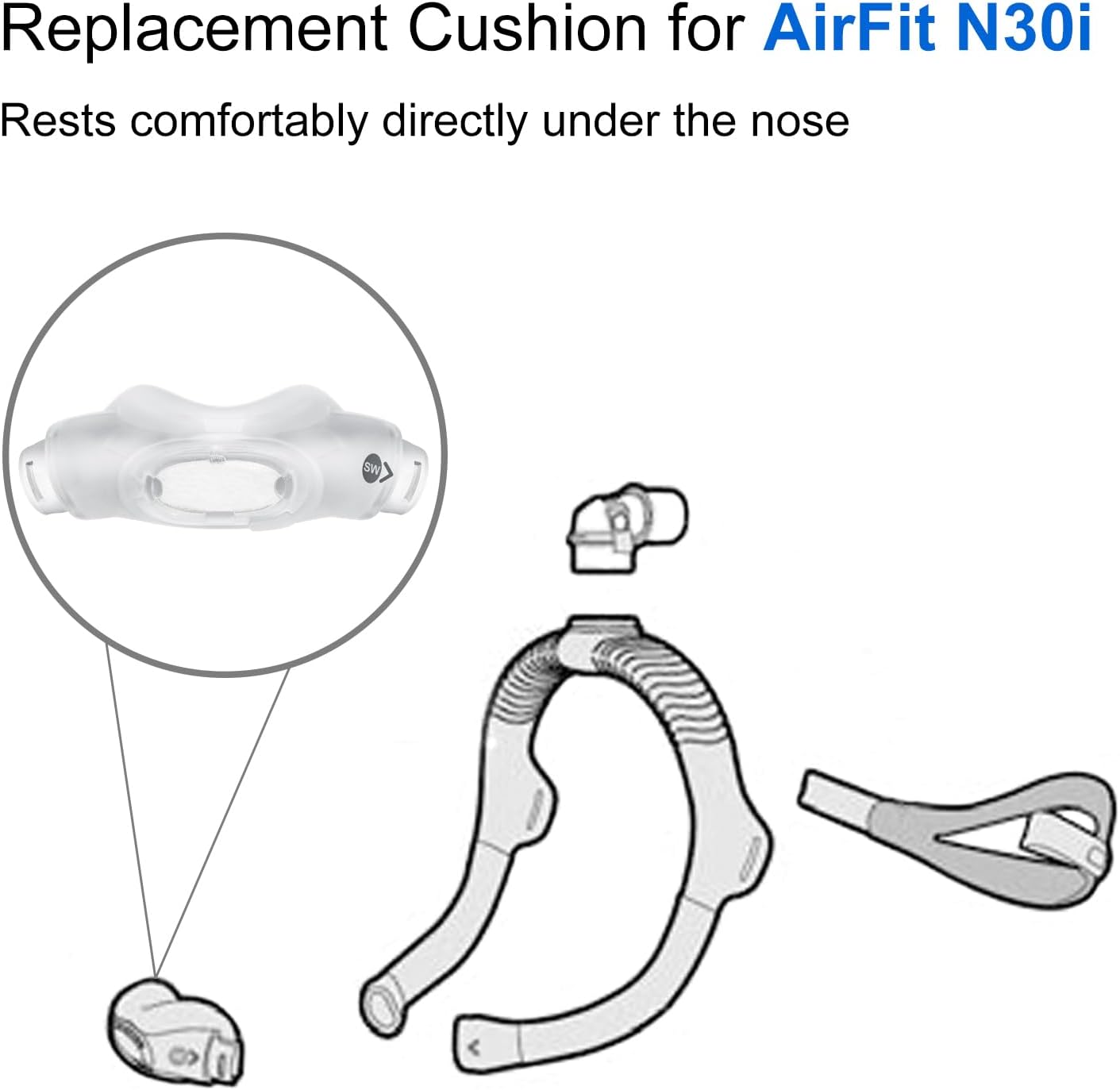 Almohadilla de repuesto para l - Anti Snore Contour Pillow reseña y precio